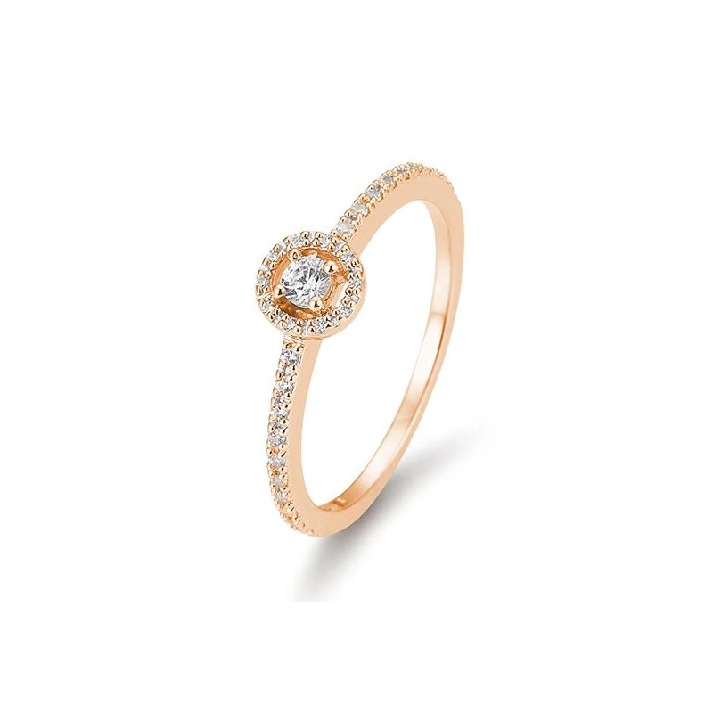 Breuning Fantasy Pavé Verlobungsring in 585 Roségold - Trauringe und ...